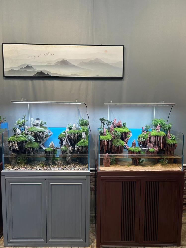 水木水陆缸悬浮景观