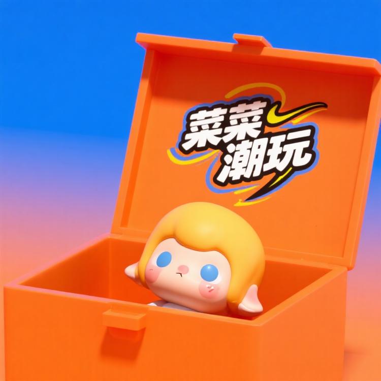 菜菜潮玩拆盒