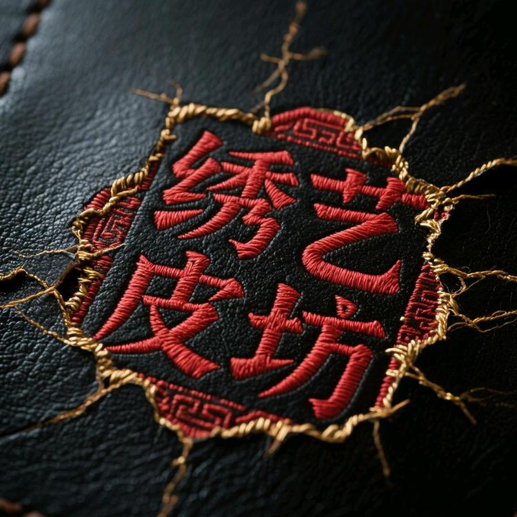 绣艺皮坊真皮刺绣装饰画