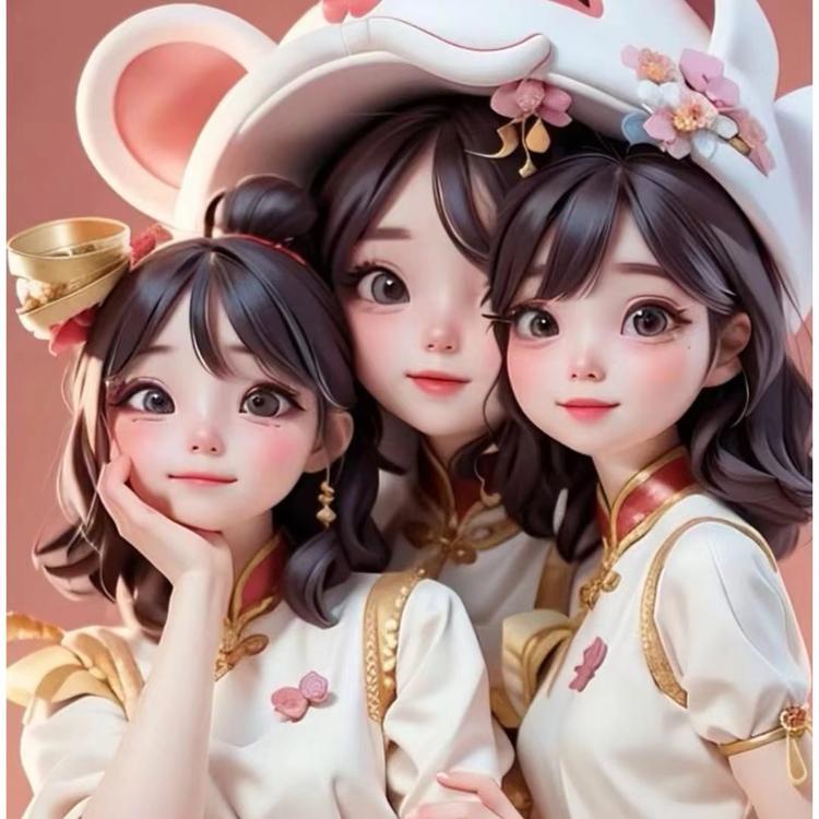 三只美少女的穿戴甲