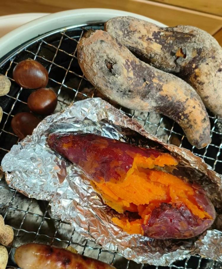 烤红薯烤大蒜