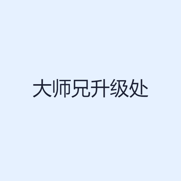 大师兄升级处