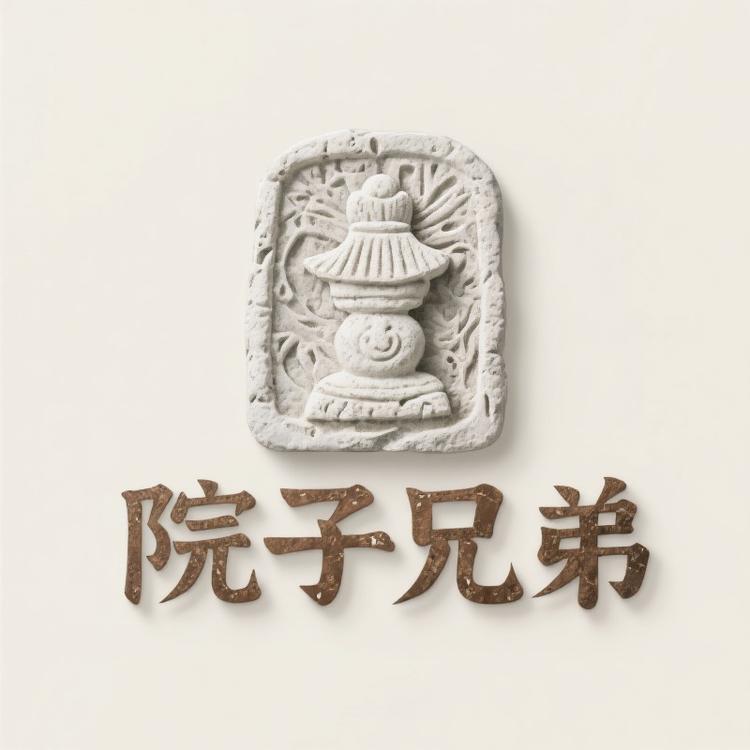 院子兄弟仿旧石雕摆件