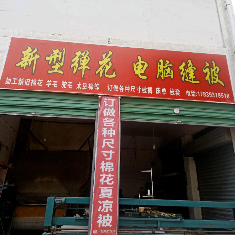 城固县柳林镇潘帅新型弹花服务部的小店
