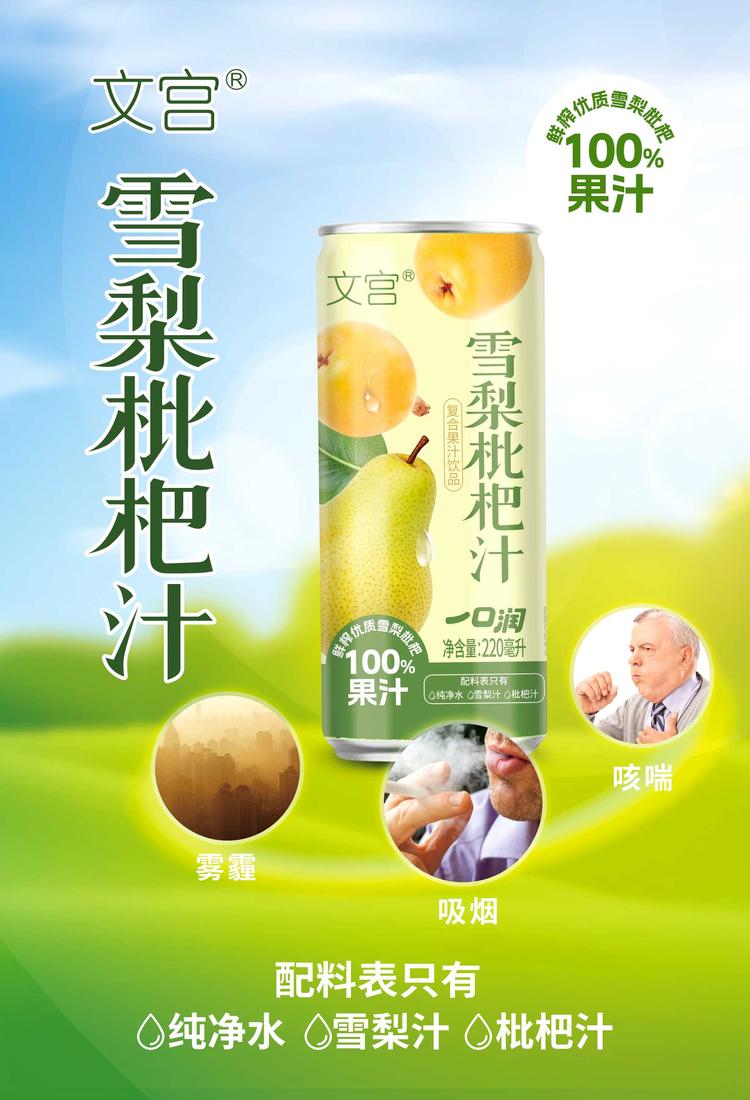 文宫牌雪梨枇杷汁