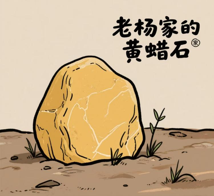 老杨家的黄蜡石
